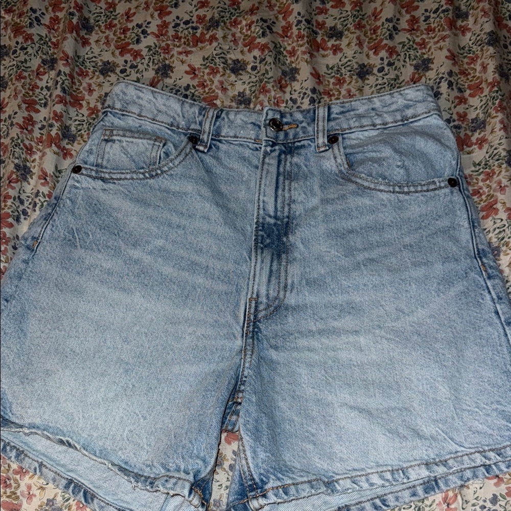 Zara Light Blue Jean Shorts